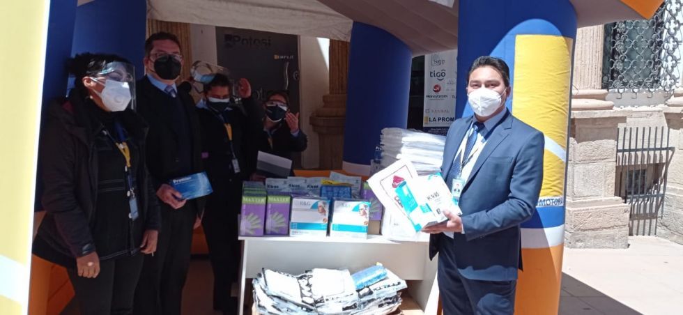 Entrega de insumos de bioseguridad